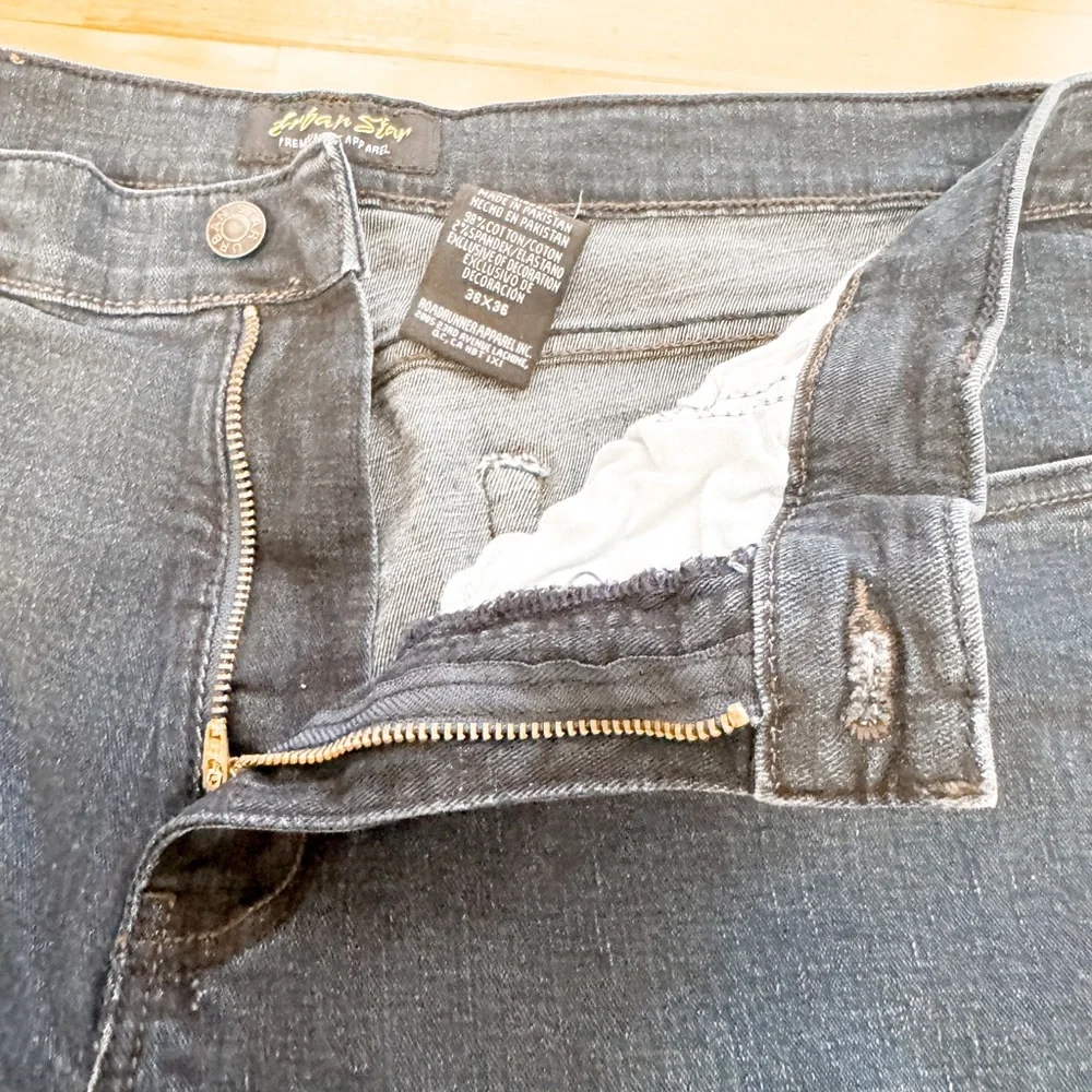 Men's Urban‎ Star Relaxed Straight Leg Denim Jeans Dark Wash 36 x 36